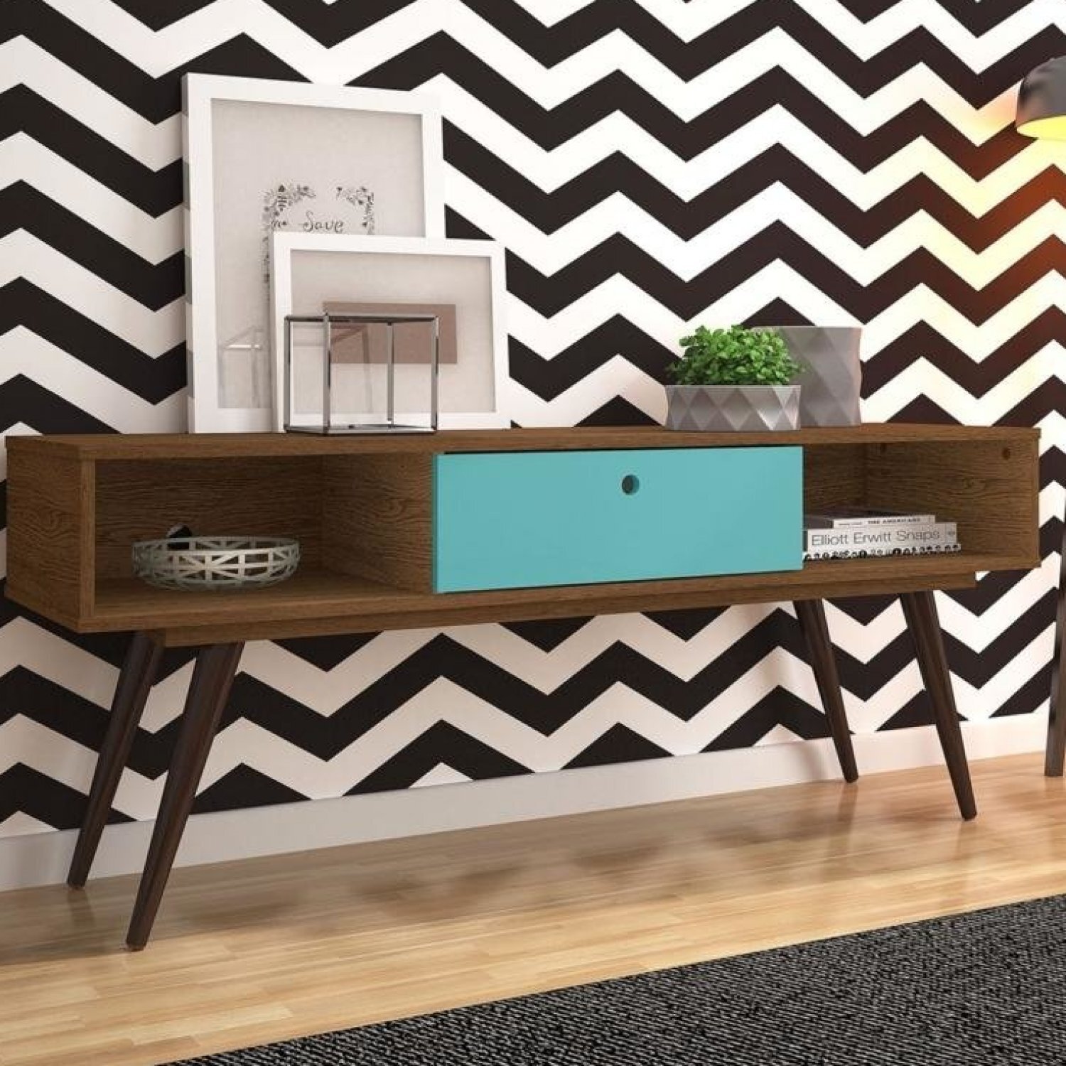 Rack Retrô 55 Olivar Rustik Carvalho/Turquesa Acetinado é boa?