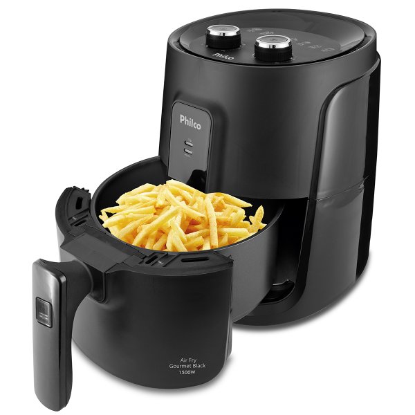 Fritadeira Philco Air Fry Gourmet Black PFR15P 4L 1500W 127V Preta