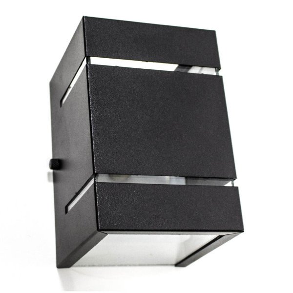 Kit 20x Arandela Preta + LED 5W 3000K luminária Externa Parede Muro 2