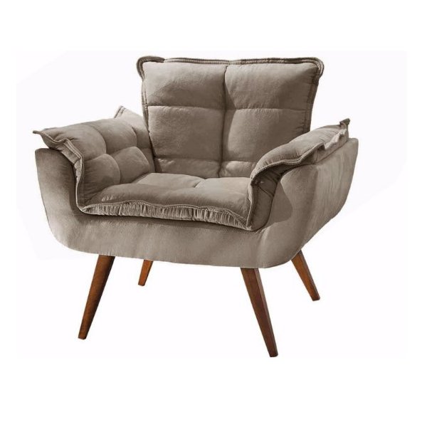 Poltrona Opalla Capuccino 01 Lugar AkiSalla Móveis