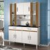Armário de Cozinha 8 Portas 2 Gavetas Sampaio CHF Branco/Caramelo Menor preço em Armário de Cozinha 8 Portas 2 Gavetas Sampaio CHF Branco/Caramelo