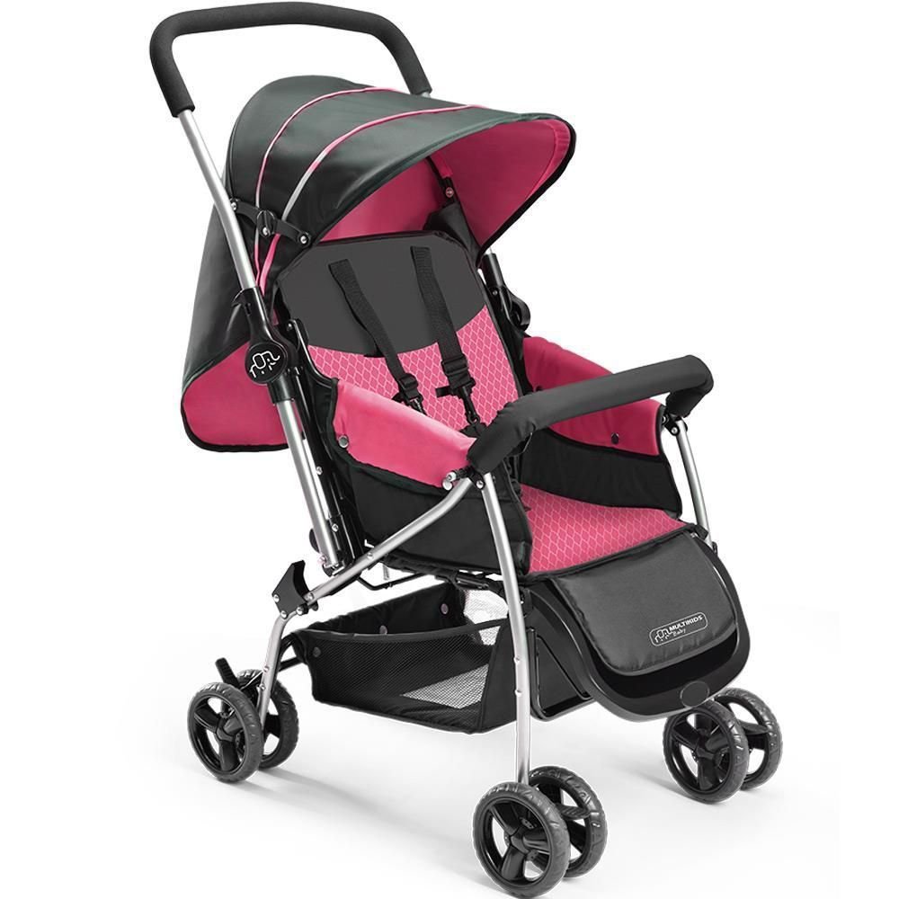 Carrinho de bebe multikids rosa Clearance