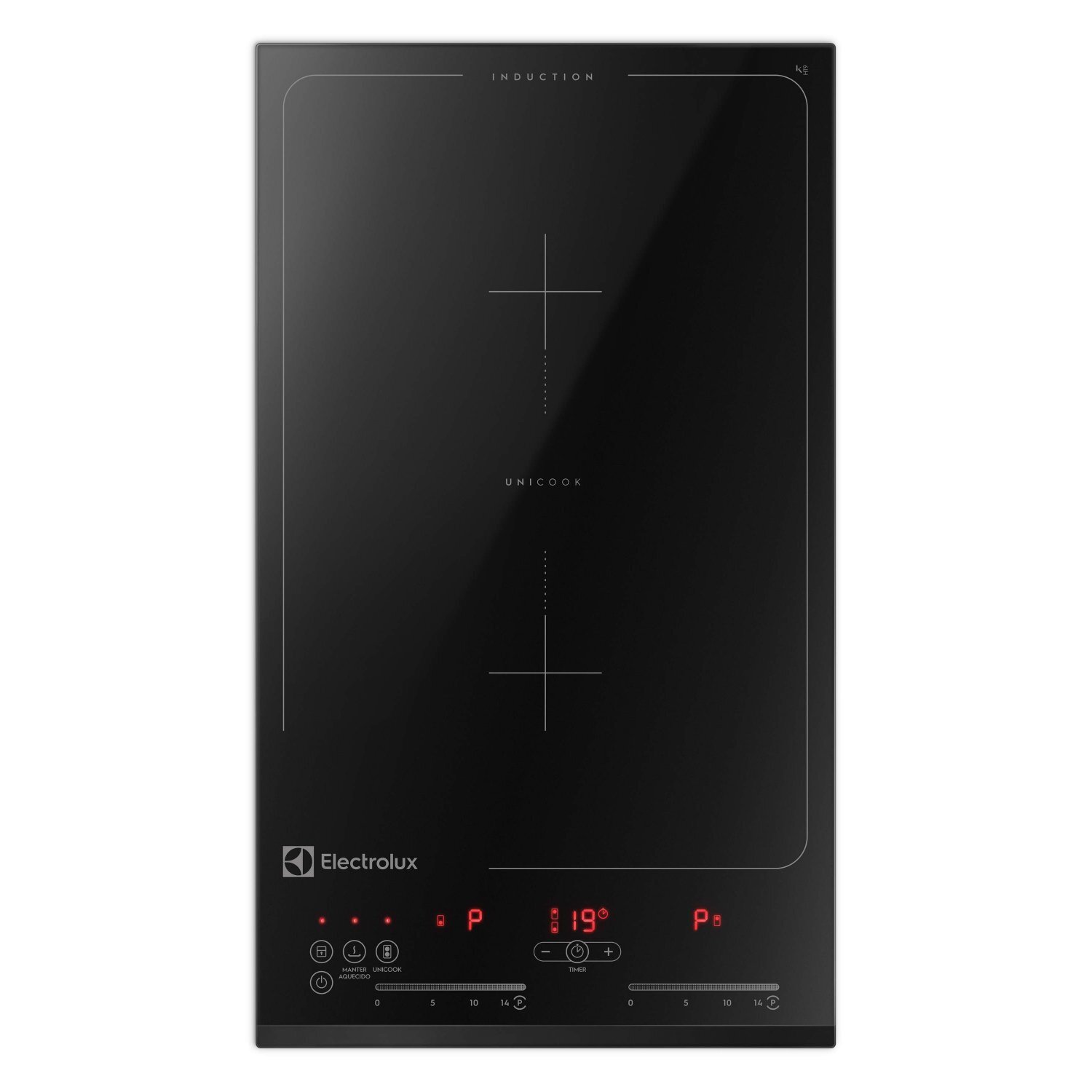 Cooktop Indução 2 Bocas Automático Dominó Electrolux 220V Preto MadeiraMadeira