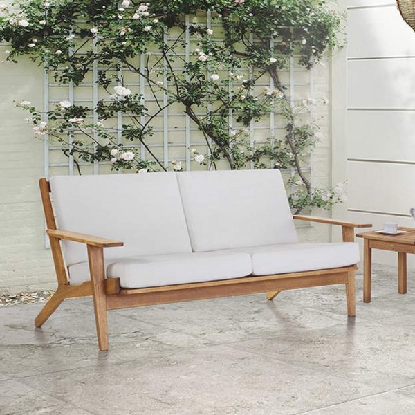 Sofá para Jardim 2 lugares Lótus Casa e Jardim Móveis Stain Jatobá