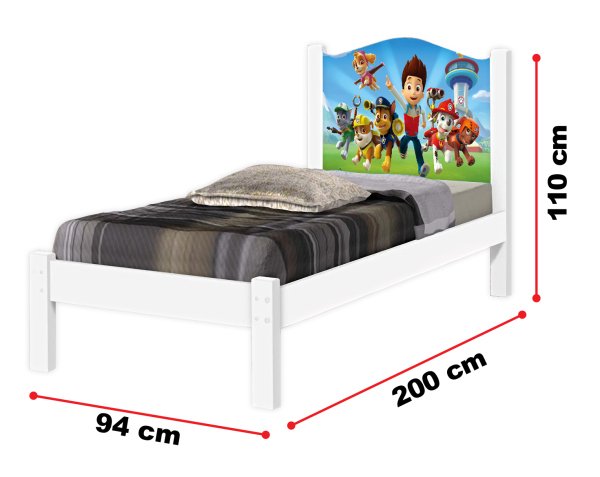 Cama solteiro patrulha canina Outlet