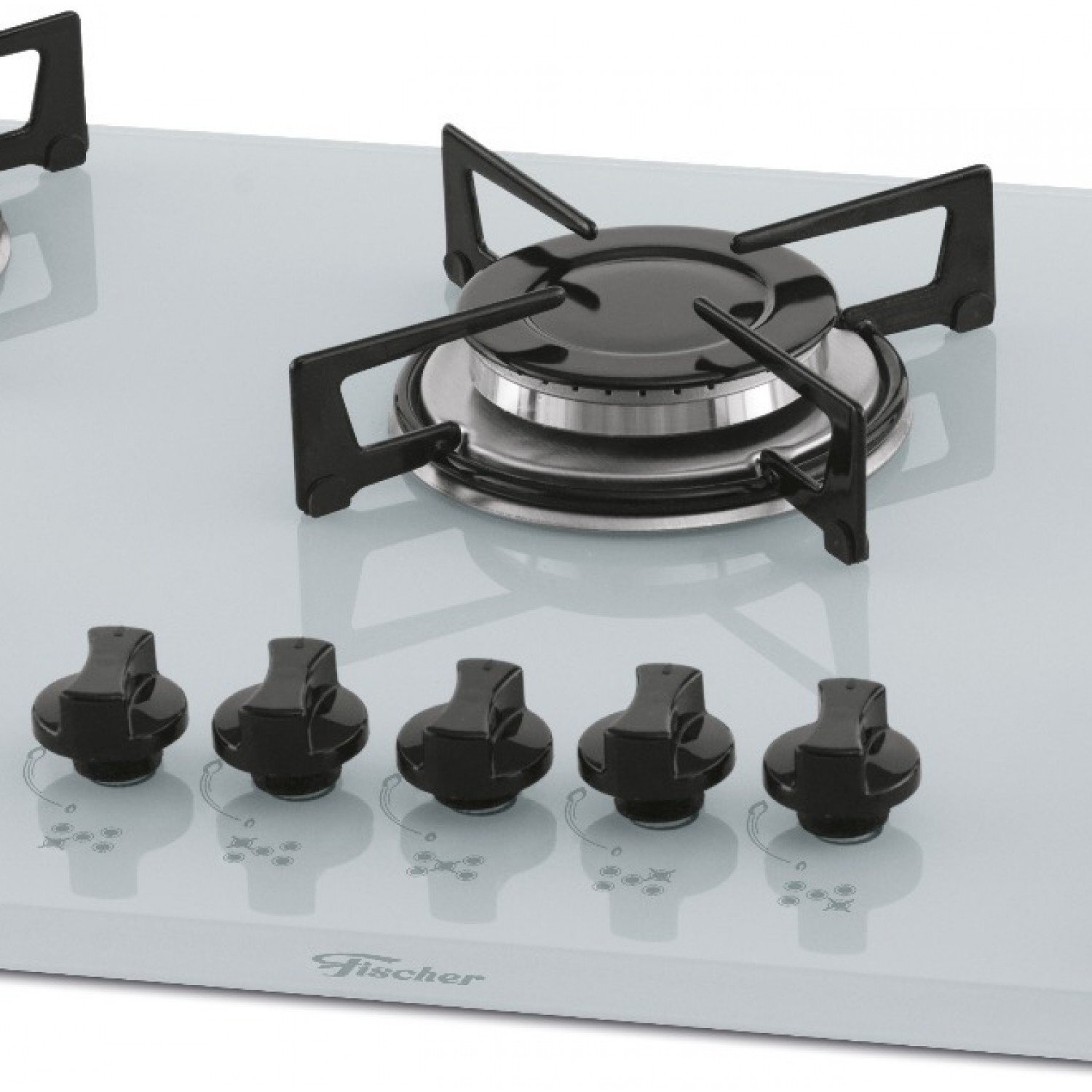 Cooktop 5 Bocas a Gás Bivolt Fischer Branco MadeiraMadeira