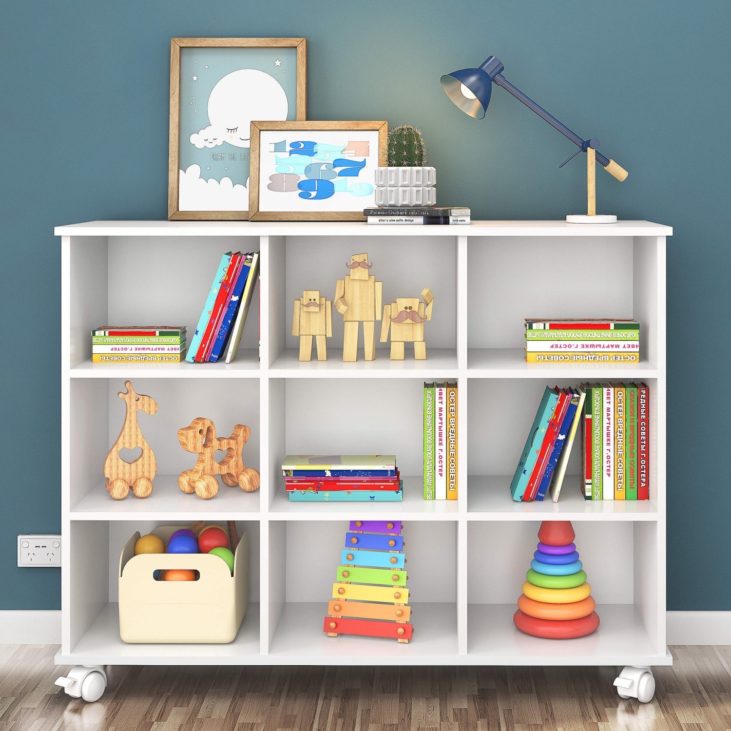 Nicho Organizador 3x3 Qmovi Branco | MadeiraMadeira