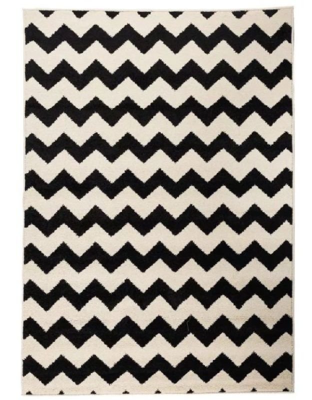 Tapete chevron preto e branco 200x250 Clearance