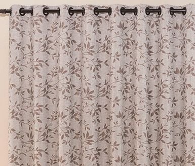 Cortina De Ilhos Modelo Erika Tecido Jacquard Floral Quarto De Casal Moderna Clean 2 00 X 1 70 Madeiramadeira