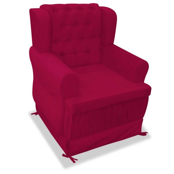 Poltrona De Amamentacao Fixa Carolina Quarto Bebe Sofa Cadeira Suede Pink Am Decor Pink Madeiramadeira