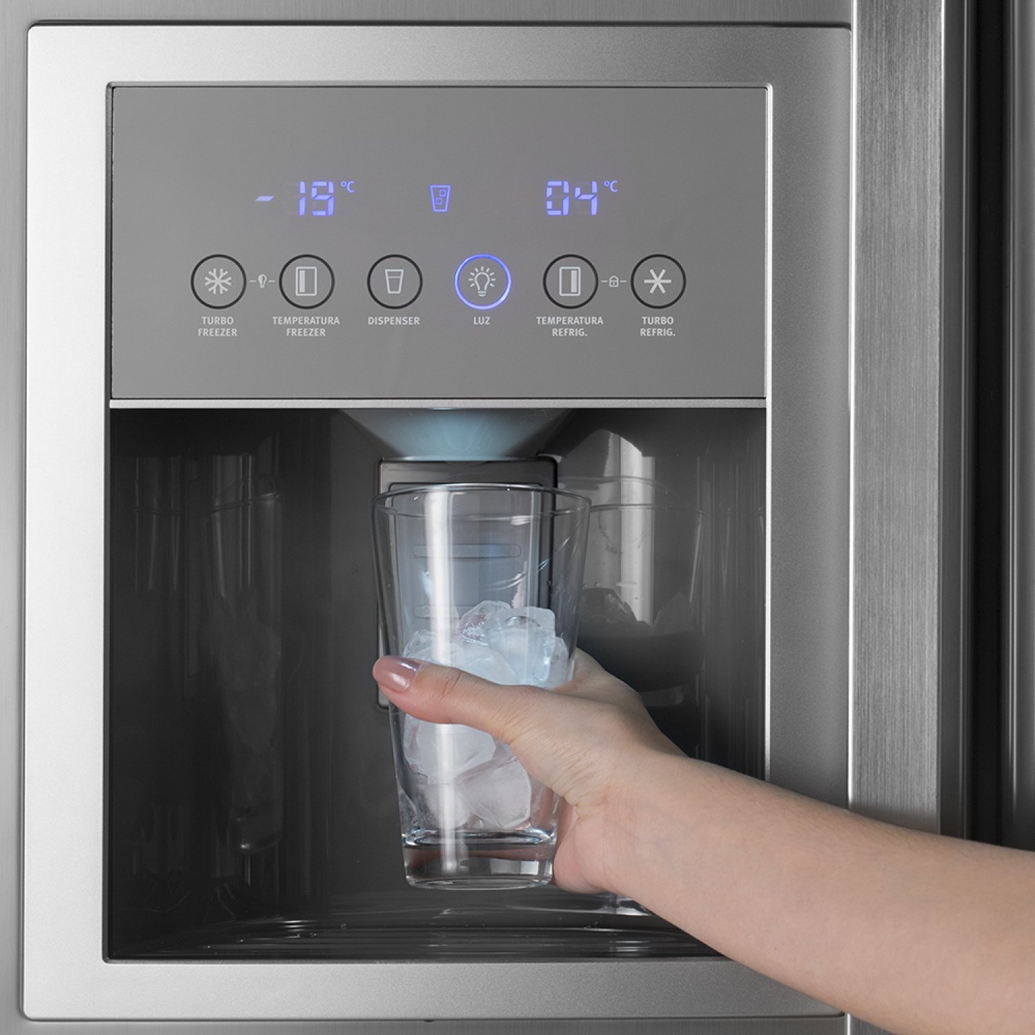 Geladeira Refrigerador Electrolux Side by Side 2 Portas 504L SS72X