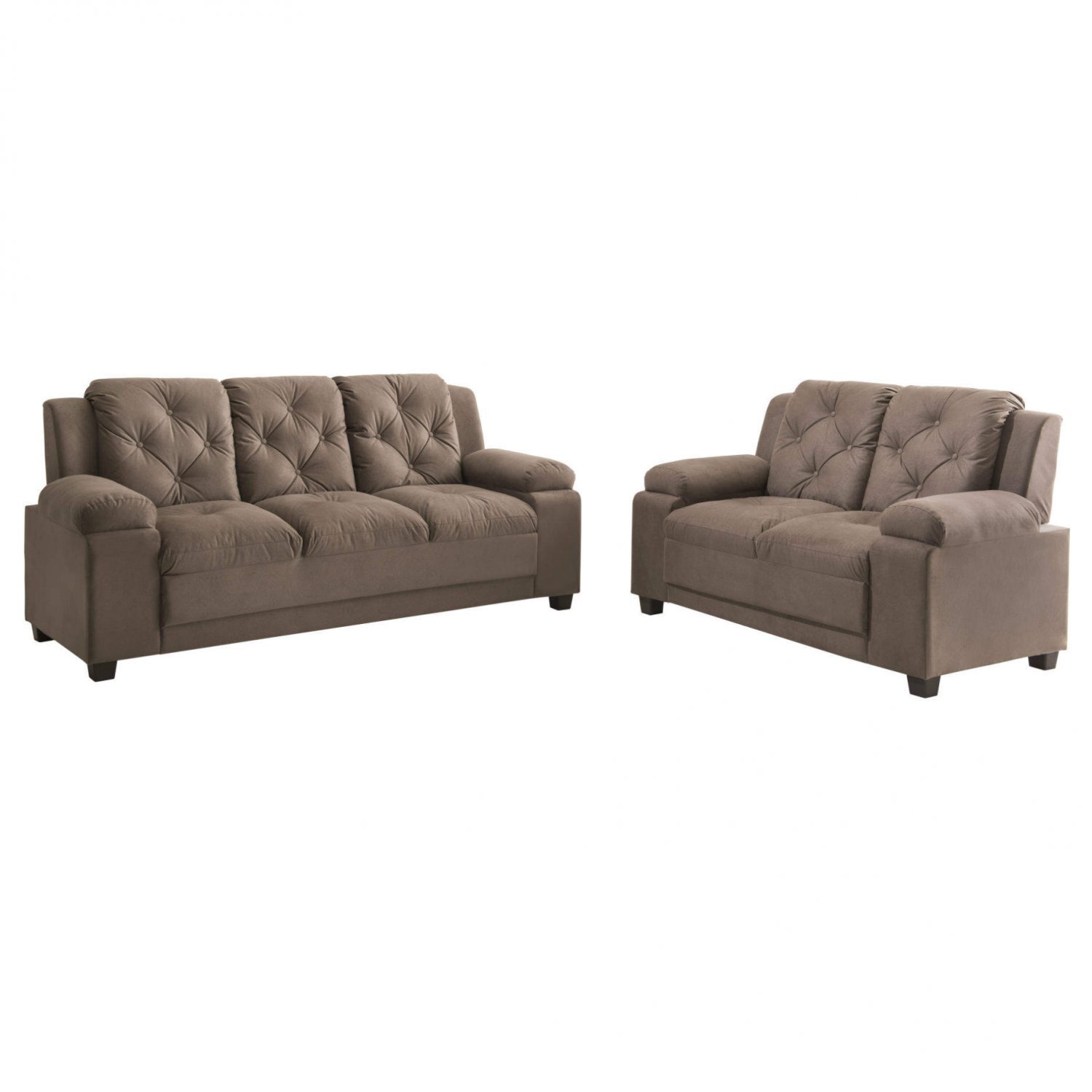 Conjunto De Sofas 3 2 Conjunto de Sofás 3 e 2 Lugares Manchester Arte Cúbica Estofados Bege