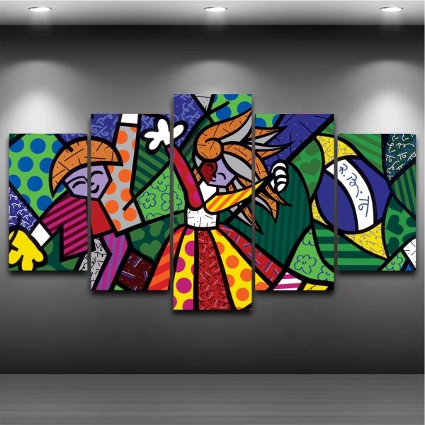 Romero Brito  Quadro Mosaico 5 Peças 1,20x0,70cm  Rb 07 é boa?