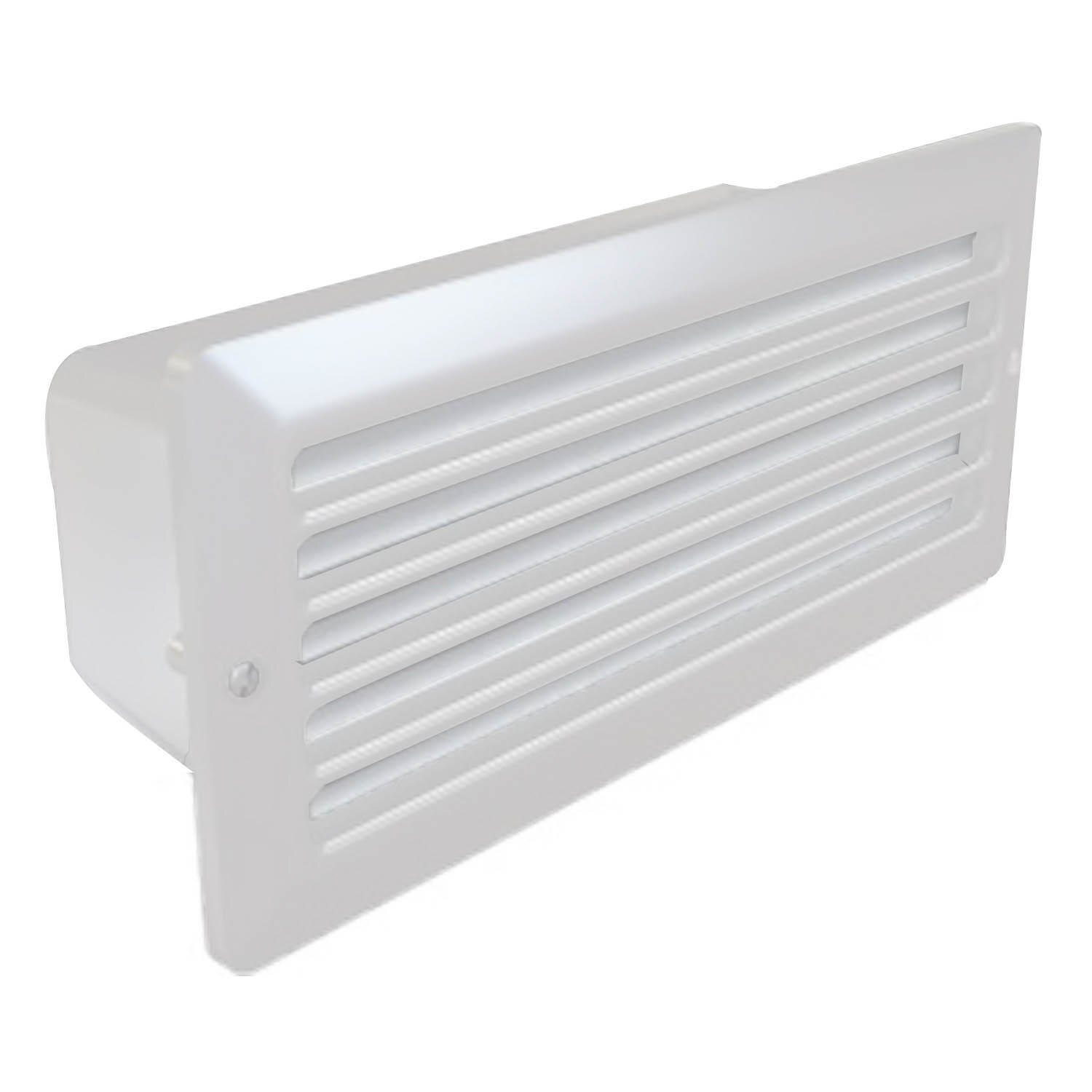 Luminária Externa Embutida com Grade Inclinada Germany Branco