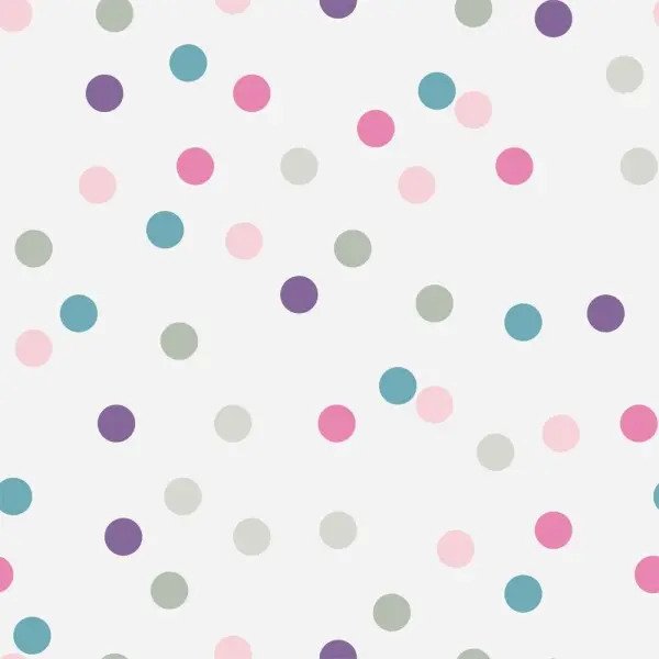 Papel De Parede Adesivo Poa Fundo Branco Bolinhas Coloridas Branco Madeiramadeira