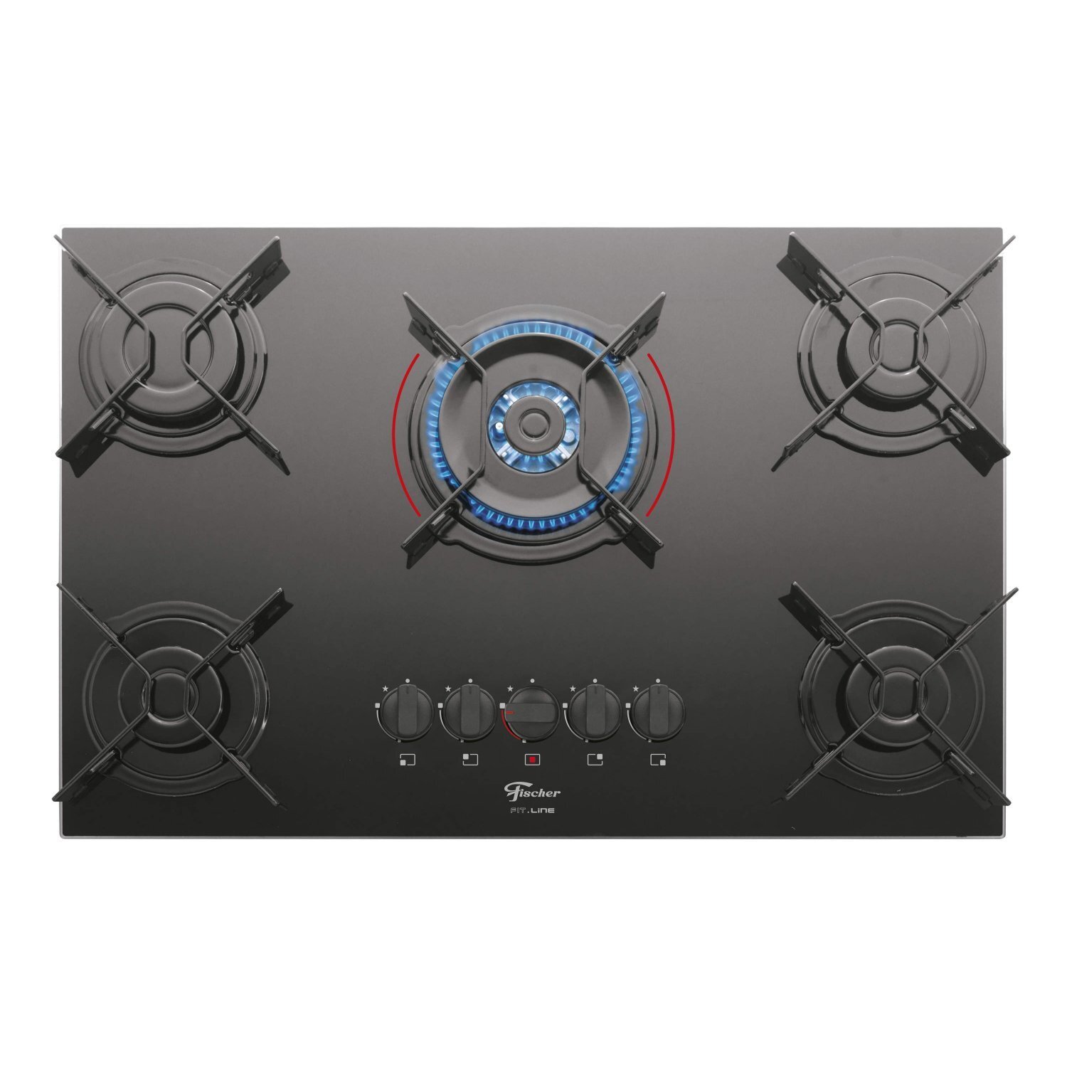 Conjunto Cozinha Infinity com Coifa, Cooktop e Forno Fischer Preto