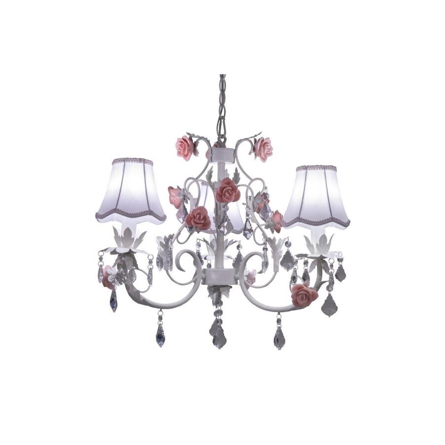 Lustre Provencal Lucy 3 Bracos Cristal K9 Quarto Bebe Casal Branco Madeiramadeira