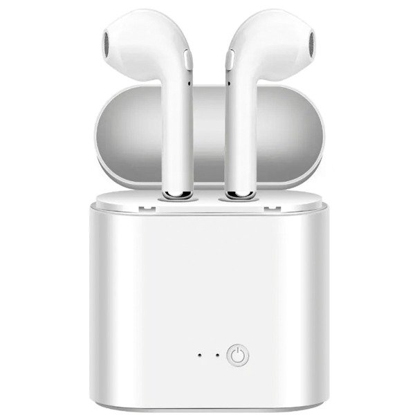 Fone de ouvido bluetooth i7 com base recarregável Clearance