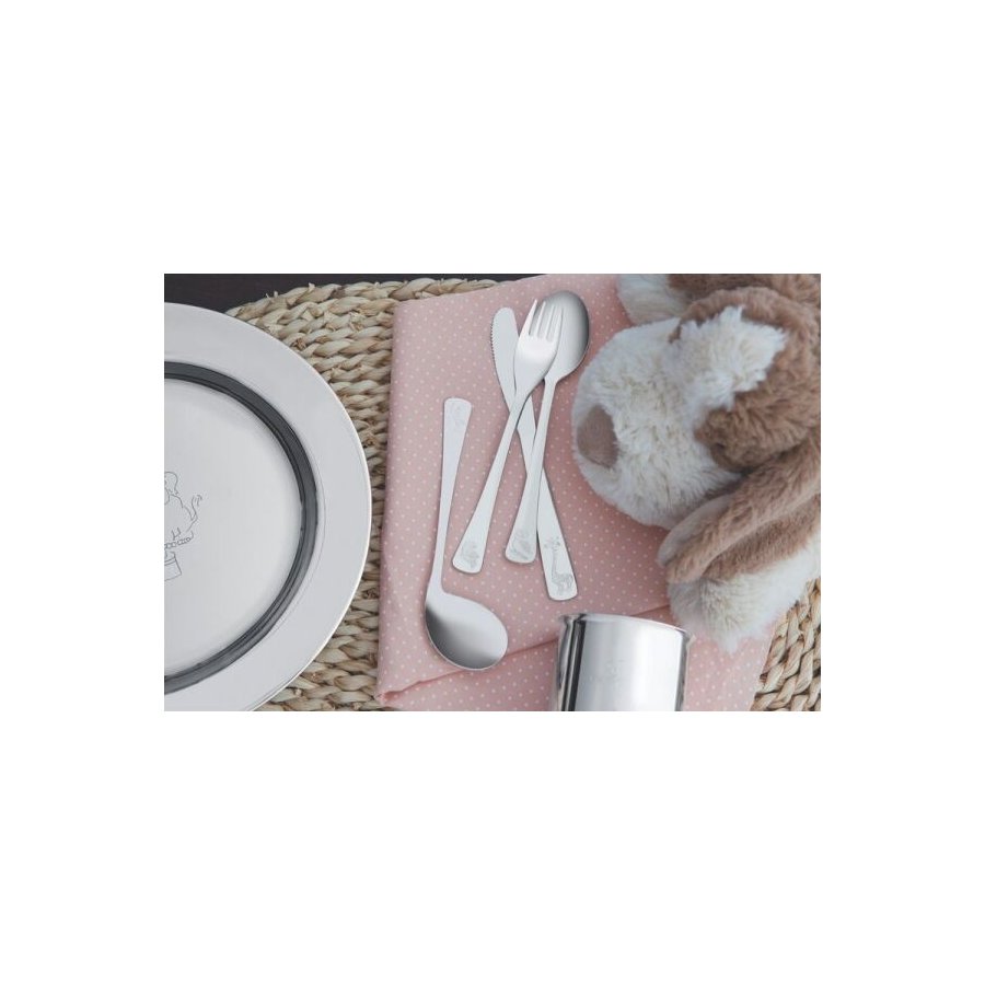 Kit Infantil Aco Inox Baby 5 Pecas Tramontina Madeiramadeira Kit Infantil Aco Inox Baby 5 Pecas Tramontina Madeiramadeira