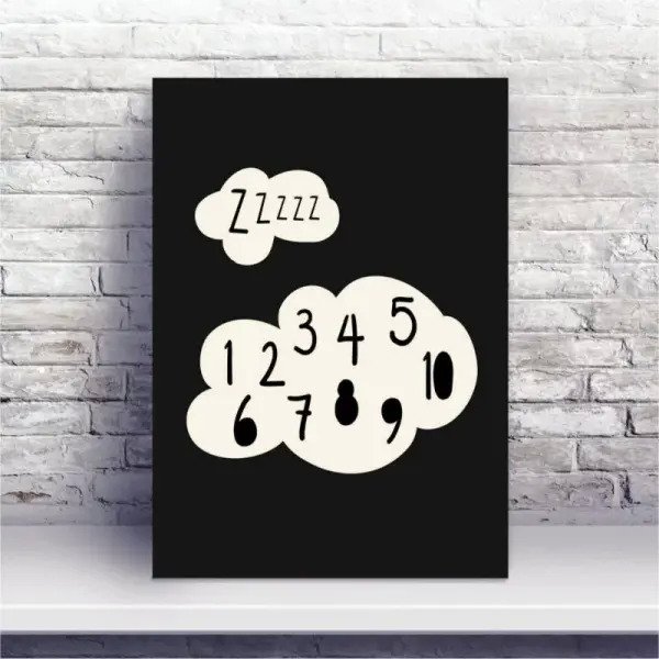 Placa Mdf Balao De Pensamento Numeros Madeiramadeira