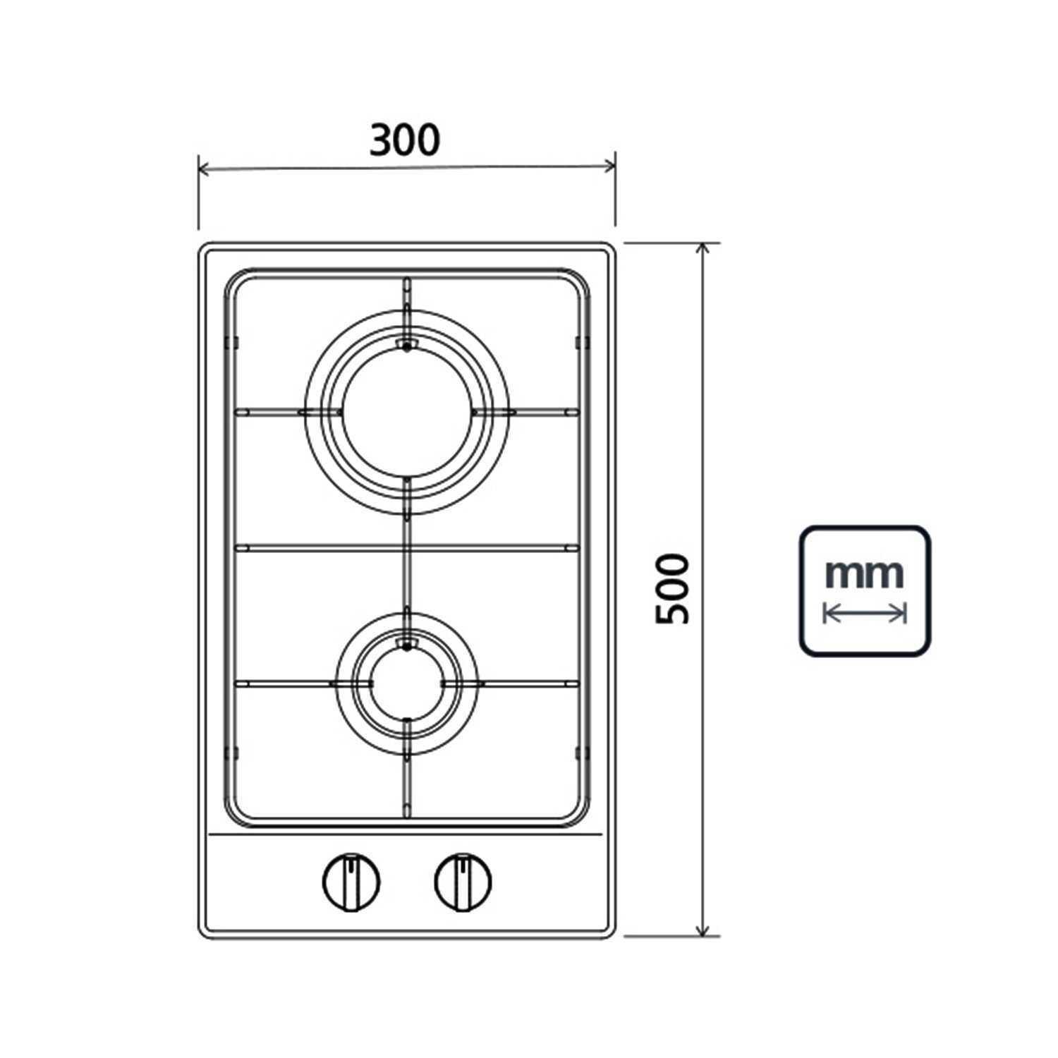 Cooktop 2 Bocas a Gás Tramontina Dominó 2GX 30 Bivolt Inox MadeiraMadeira