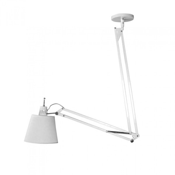 Luminária Articulada Scope 62cmx25cm Bella Iluminação Branco MadeiraMadeira
