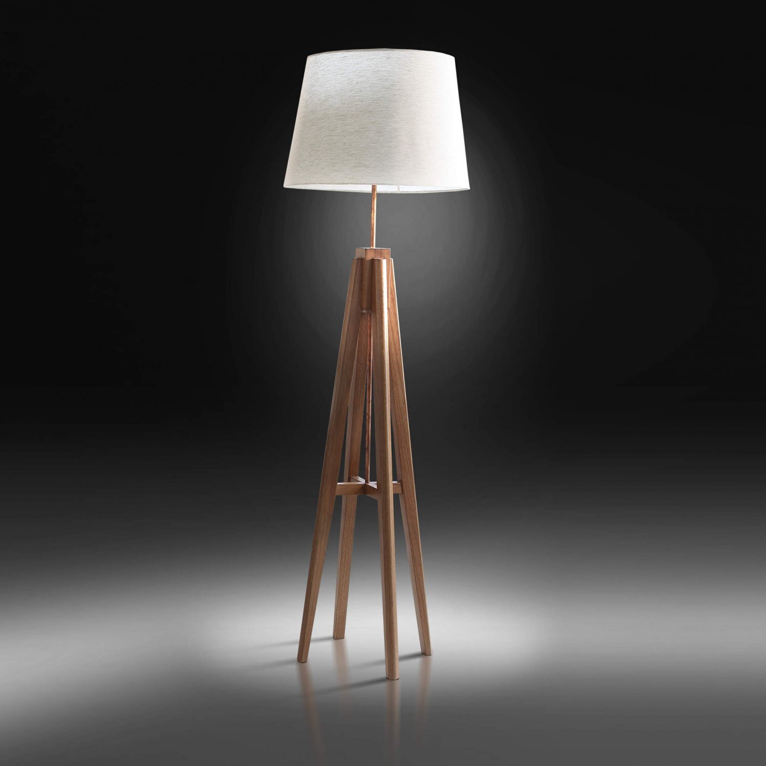 Luminária de Chão Luna Móveis Rafana Canela MadeiraMadeira