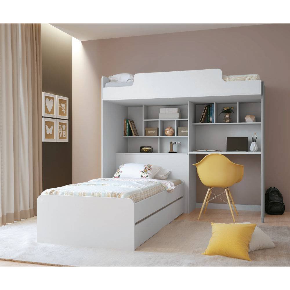 Treliche Office Teen New com Báu e Escrivaninha - Branco é boa?