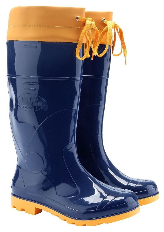 galocha azul e amarela