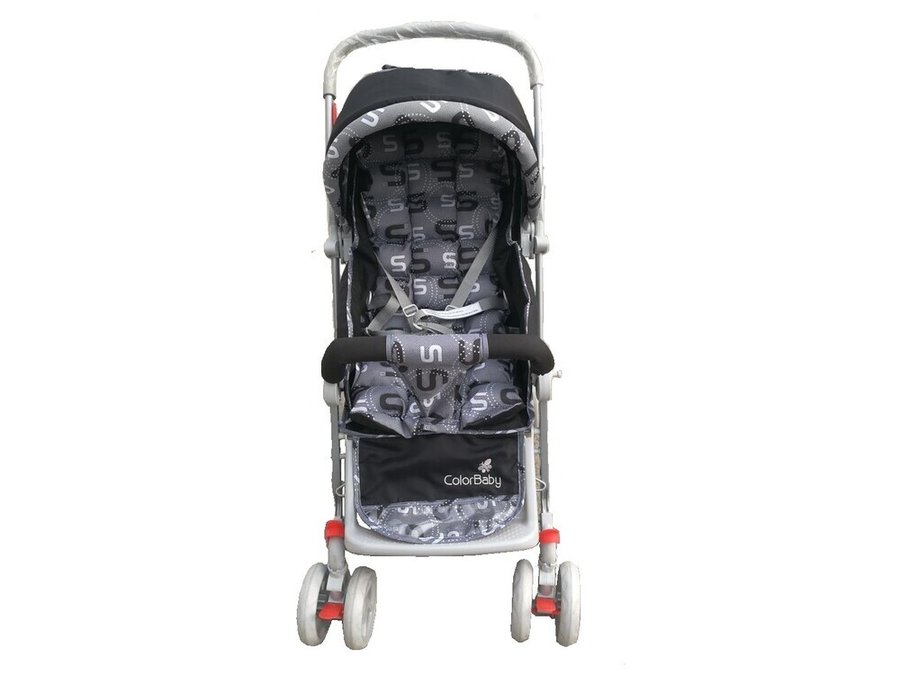Carrinho De Bebe Passeio Confort Alca Reversivel Preto Color Baby Madeiramadeira