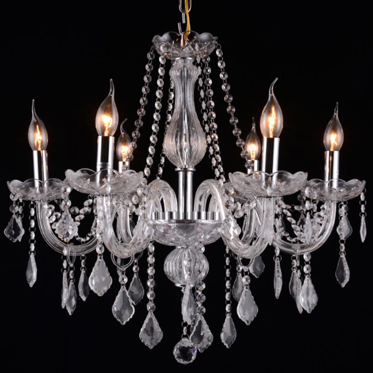 Lustre de Cristal Maria Tereza Transparente | MadeiraMadeira