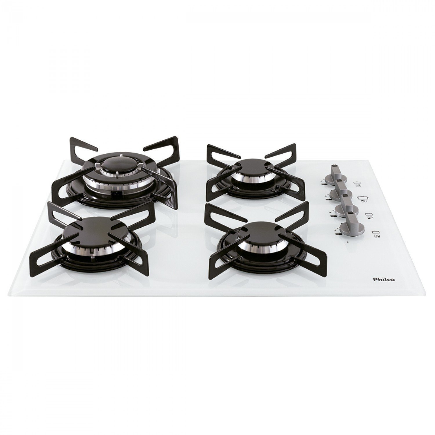Cooktop 4 Bocas Triplachama a Gás Cook Chef Philco Bivolt Branco