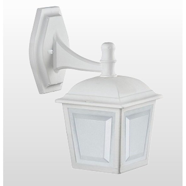 Arandela Colonial Externa injetada Branca Ac986 + Led 7w Br Frio Stella