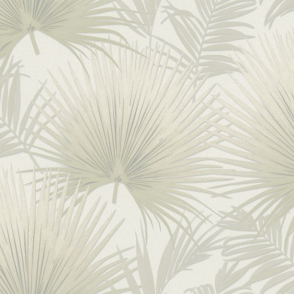 Papel De Parede Importado Vinilico Lavavel Textura Folhas Palmeira Tropical Bege Madeiramadeira
