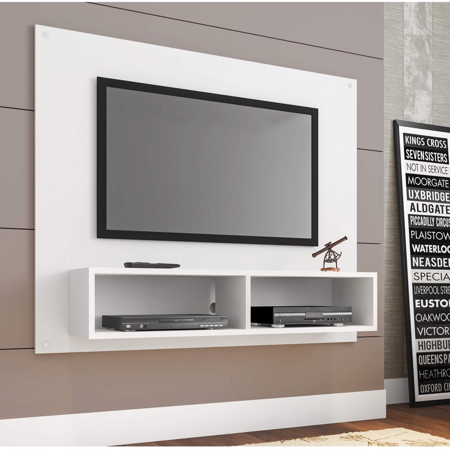 Painel para TV até 37 Polegadas Espresso Móveis Branco | MadeiraMadeira