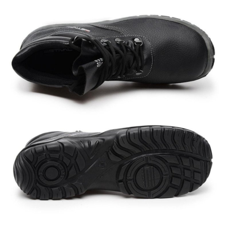 bota de segurança em couro