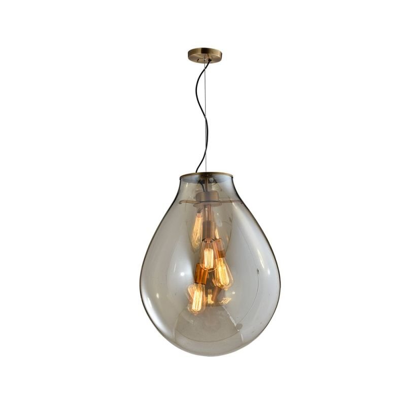 Pendente Bexiga Pylon 3L E27 de Vidro Conhaque 48 cm Menor preço em Pendente Bexiga Pylon 3L E27 de Vidro Conhaque 48 cm
