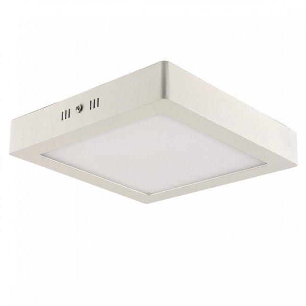Plafon LED Sobrepor Quadrado 18W Blumenau Branco MadeiraMadeira