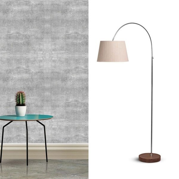 Luminária Abajur de chão Piso Elvas Para Sala articulável MadeiraMadeira