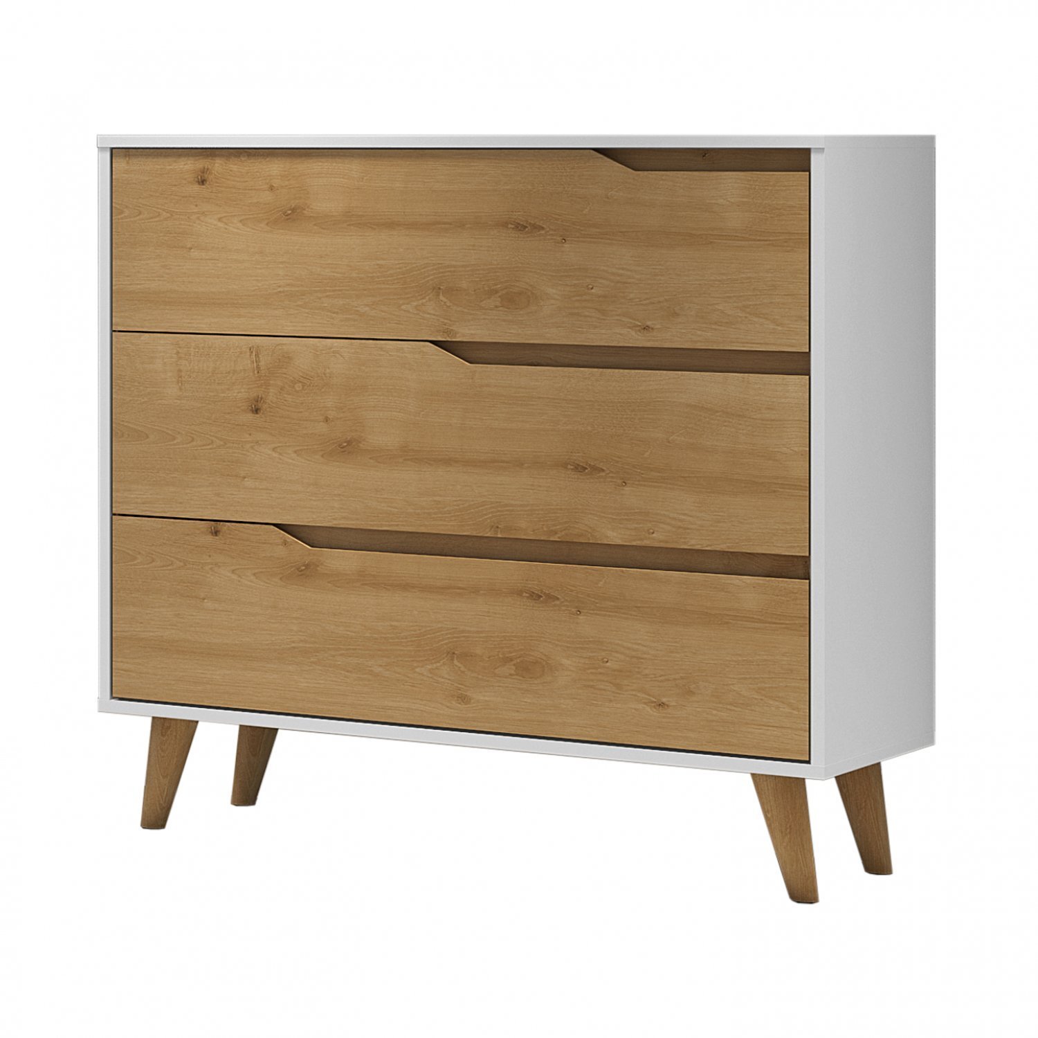 Conjunto quarto de bebê cômoda 3 gavetas valentina e berço lorena carolina baby branco fosco Clearance