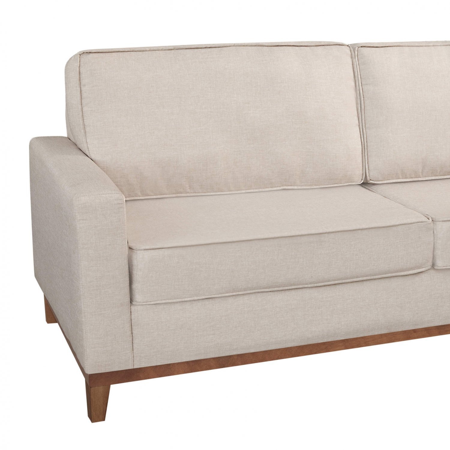 Sofá Dubai Living Siena Móveis Bege MadeiraMadeira