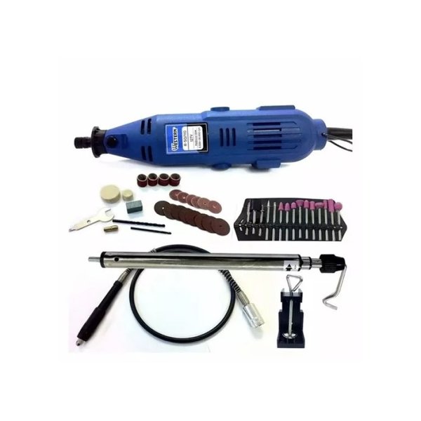 Micro Retifica Kit Micro RetÍfica 40 Acessórios Ferramenta Maleta E Chicote ...