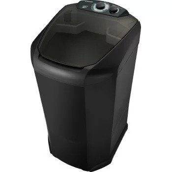 maquina preta de lavar roupa