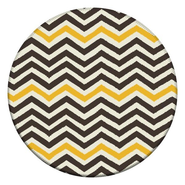 Tapete redondo chevron Clearance