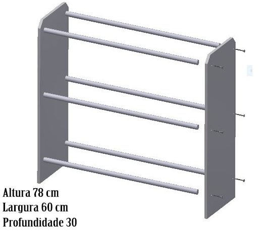 Organizador De Brinquedos Infantil Medio Cor Cinza E Bege Palha Madeiramadeira