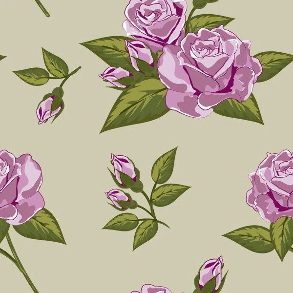 Papel De Parede Adesivo Rosas Roxas 419846 Madeiramadeira