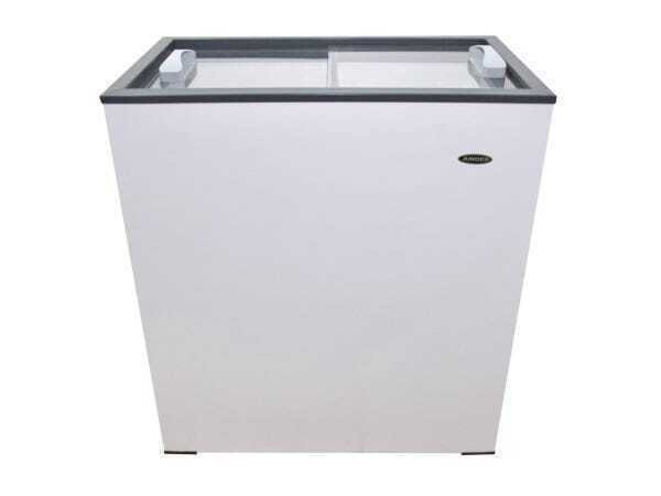 Freezer Horizontal Tampa De Vidro 150 Litros Marca Junges Pequeno 2 Volts Branco Madeiramadeira