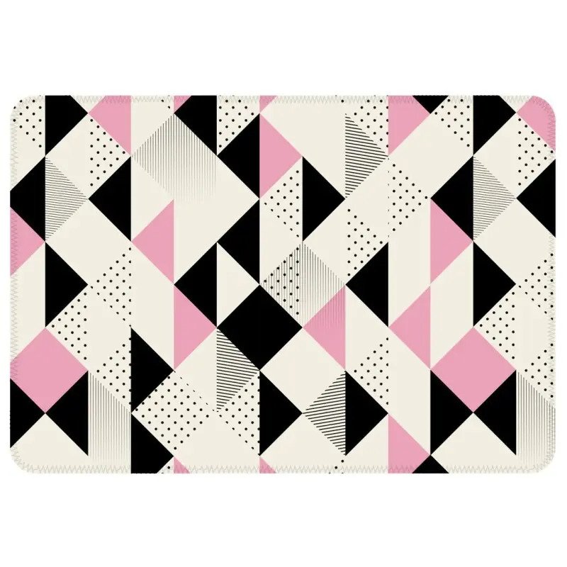 Tapete sala wevans multi triângulos rosa único Clearance