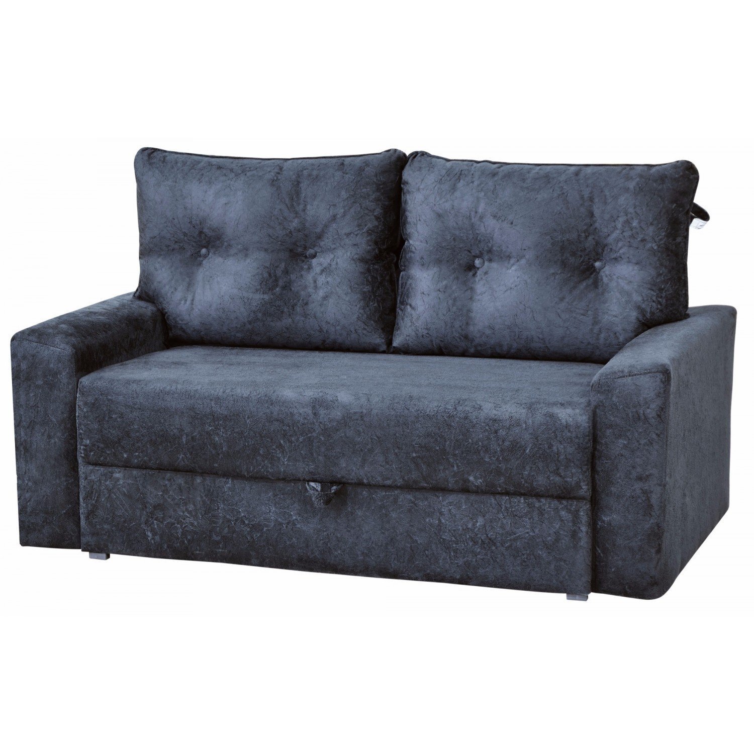 Sofá Cama Retrátil 2 Lugares Hebe Matrix Preto MadeiraMadeira