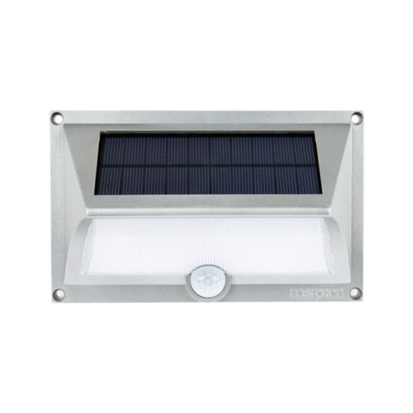 Luminária Solar Arandela Externa ABS com Sensor de Presença LED Branco